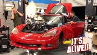 The Auction Corvette COMES TO LIFE w/New Turbo Setup! (Launch Control is Unreal)