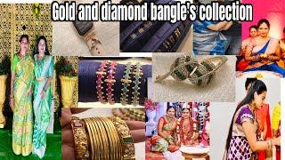 Gold and diamond bangle’s collection 