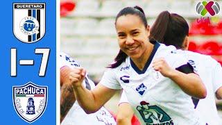 Queretaro vs Pachuca 1-7 Resumen Y Goles COMPLETO | Liga MX Femenil 2025 HD