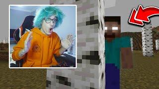 Minecraft'ta Arkadaşımı Herobrine olarak Trolledim