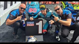 ️DAVID ALONSO IMPARABLE EN EL MUNDIAL DE MOTOCICLISMO. EL COLOMBIANO LLEGÓ A 7 PREMIOS ESTA AÑO