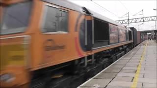 GBRf 66761 + VT 390 Horn War at Cheddington 30/10/15