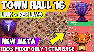 Ultimate TH16 Anti 2-Star War Base: Defend Against All Meta Strategies Best TH16 Base Layout 2024