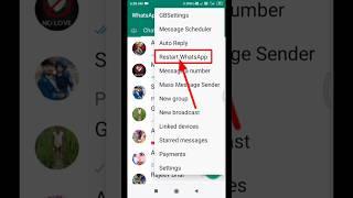 Gb whatsapp ko restart kaise karen #youtube #shorts #videos #viral #trending #impossible