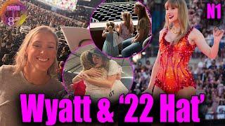 OMG! Taylor CRYING while giving the '22 Hat' to Wyatt Kelce at Eras Tour Miami N1