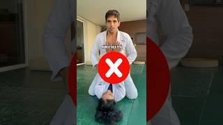 Nunca faça isso se você estiver em uma situação difícil como uma montada #jiujitsu