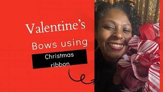 Don’t Put That Christmas Ribbon Up Yet: Making Bows For Valentines Day Gift Baskets