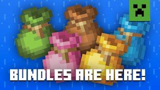 BUNDLES ARE FINALLY IN MINECRAFT!