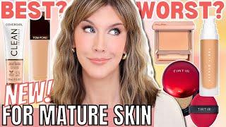 5 BEST & WORST New Foundations for Mature Skin 2024 | Foundation Roundup