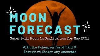 Moon Forecast for the Super Full Moon with an Ellipse in Sagittarius