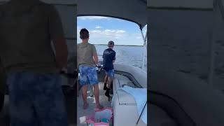 Hooking grouper in fort Myers flroida with Dolphin going for the fish. ￼