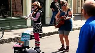 New Orleans Street Musicians on Royal St. in the French Quarter