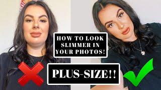 HOW TO LOOK SLIM IN PHOTOS! PLUS SIZE TIPS 2021