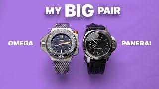 My Big Pair: Omega Seamaster Ploprof & Panerai Luminor PAM111