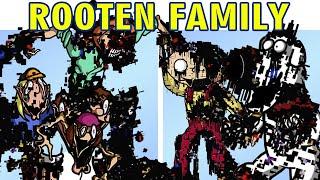 Friday Night Funkin VS Rooten Family Extended + Darkness Takeover Corrupted Glitch (FNF MOD HARD)