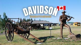 Drive around town of DAVIDSON, Saskatchewan (the town in the middle of 3 cities) | Canada [4K]