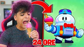 Mănânc doar MÂNCARE din BRAWL STARS 24 de ORE !