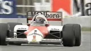 James Hunt praises Foster's, 1986 Australian GP