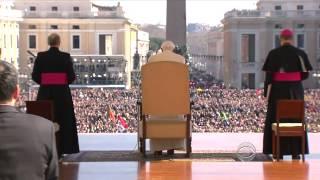 Pope Benedict makes one of his final public appearances