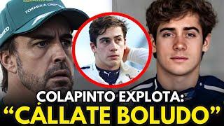 EL ‘CÁLLATE, BOLUDO’ : COLAPINTO A FERNANDO ALONSO GENERA FRICCIÓN Y UNA INESPERADA RECONCILIACIÓN