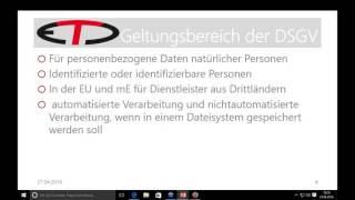ETC Event EU Datenschutz 2.0 - es betrifft auch Ihre IT