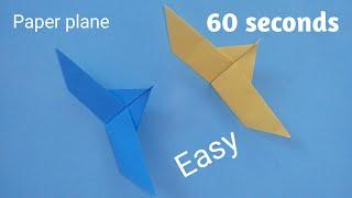 How to fold a paper airplane in a very beautiful way to fly away