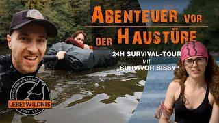 24h SURVIVAL-Tour mit "SURVIVOR Sissy" VOX 2019⎪Feuermachen, Bushcraft, Abseilen #SURVIVORVOX