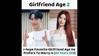 BTS Members Favorite Girlfriend Age They Prefer To Marry...