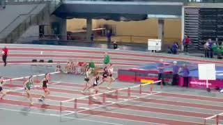 Holly Whittaker runs Scottish U17 Record for 60m Hurdles - 8.44 seconds at Emirates Arena