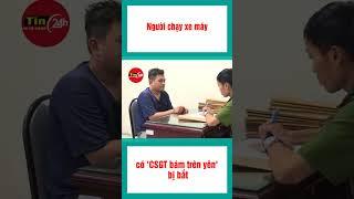 Bắt khẩn cấp người lái xe máy khiến CSGT chới với ở TPHCM #shorts  #tintuc #tin