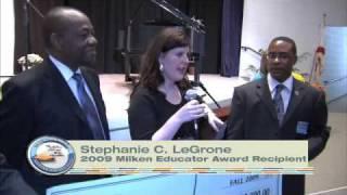 Milken Educator Award Goes to Stephanie LeGrone, Semmes, AL.