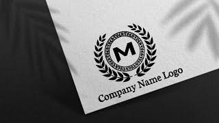 How To Make M Company Name Logo Design Pixellab || sudhir editing