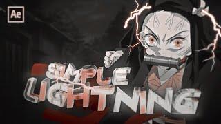 Simple Lightning Tutorial - After Effect AMV