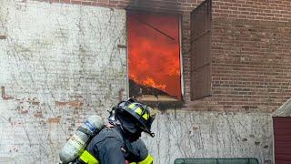 FDNY Bronx 3rd Alarm Heavy Fire Throughout a  1 Story Warehouse