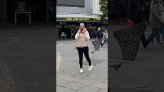 The way she started tearing up  #singer #singing #sad #edsheeran #public #reaction