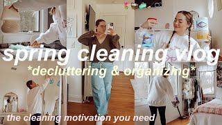 EXTREME SPRING CLEANING VLOG SATISFYING DEEP CLEAN MY ROOM 2025 *decluttering/organizing*