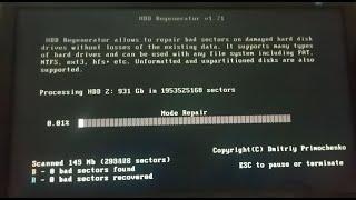 how to check hard disk bad sector and repair it  with hiren s boot