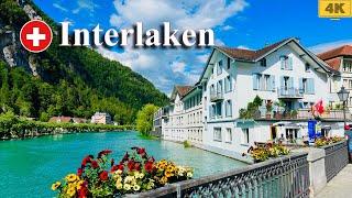 Interlaken Switzerland 4K | Top tourist destination - Swiss Town