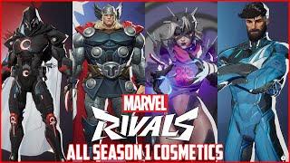 All Season 1 Battle Pass Items and New Costumes in Marvel Rivals