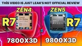 9800X3D VS 7800X3D  İ9 14900K VS R9 9950X VS R9 7950X  GAMİNG Test leaks