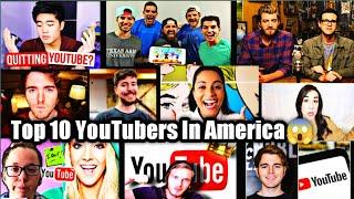 Top 10 YouTubers In America#top10youtubers #top10 #2023 #america