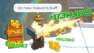 The New HEAVENS ROD BUFF Is FREE MONEY In FISCH Roblox