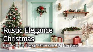 Rustic Elegance Christmas: English Country Cottage Winter Decorating Ideas for Your Home