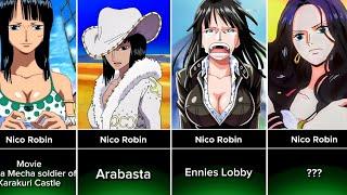 Evolution of Nico Robin in Every Arcs