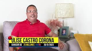 REPORTAJE ULISES CASTRO CORONA GANADOR DE 25 MILLONES DEL S KINO TV  - LEIDSA