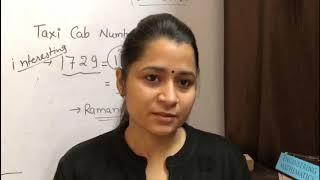 What is Ramanujan's number??#MathematicsMagic #By Dr. Ruchi Kaushik Sharma