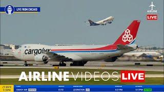 LIVE Chicago O'Hare Airport (ORD) Airport Plane Spotting | LIVE Plane Spotting