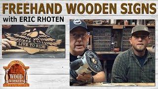 Freehand Wooden Signs by Eric Rhoten