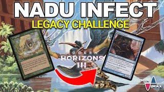 Popping Off with Pump Spells! Legacy Challenge with Infect feat. Nadu | Maxtortion | MTGO | MH3