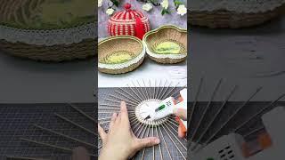 Easy Craft: DIY Basket with Jute Rope & Foam Board 4 #diy #handmade #craft